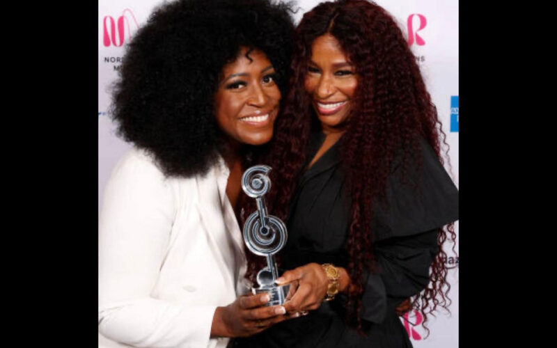 Chaka presented with the Global Impact Award at the O2 Silver Clefs 