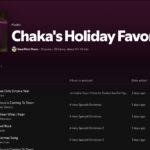 Enjoy this Holiday playlist, curated by Chaka!